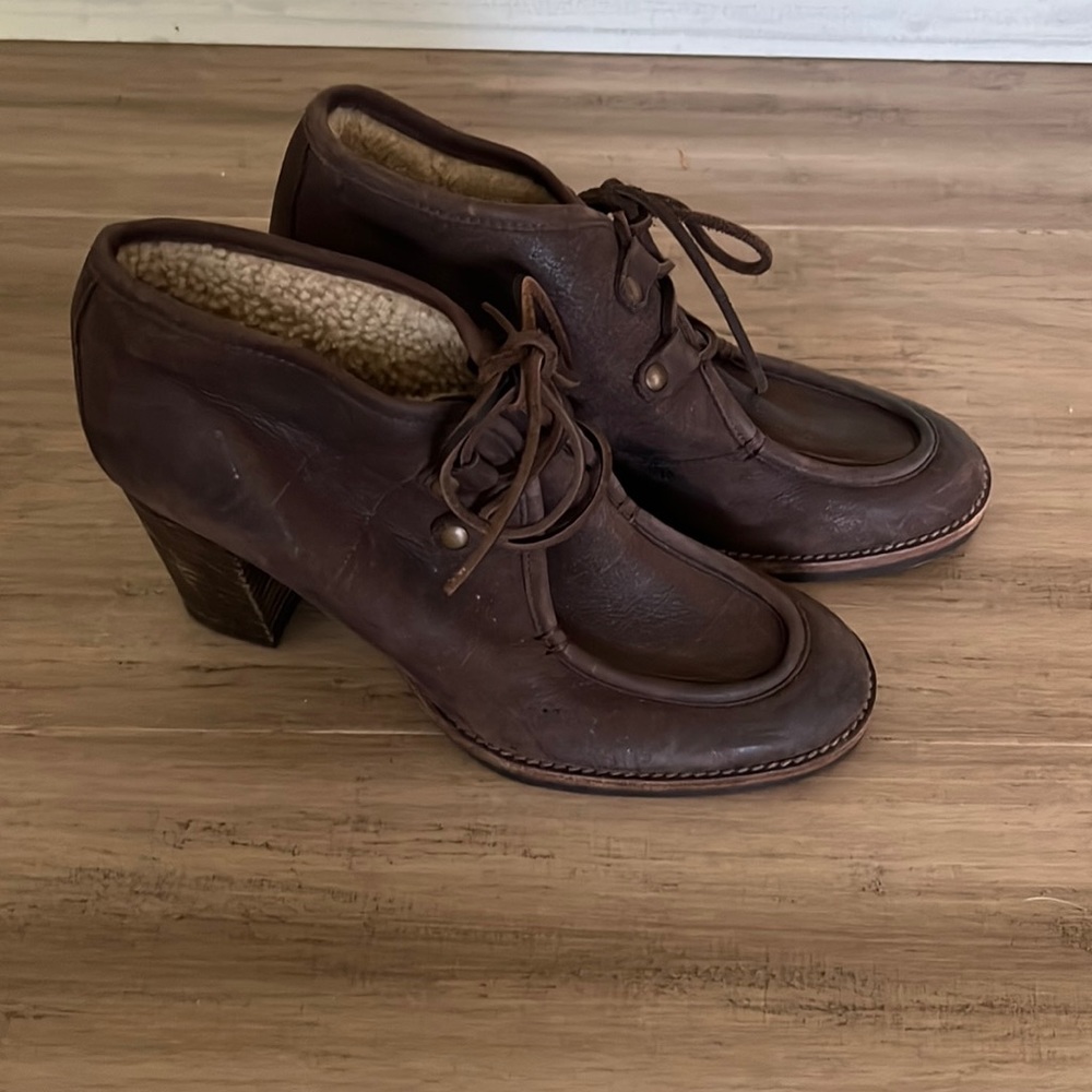 n.d.c. Made by Hand Suede Fleece Lined Heeled Booties 39 US 9